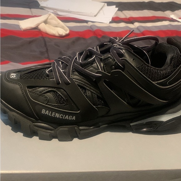 Black balenciaga track runners. Size 43/9.5 used- but like new - Picture 1 of 5